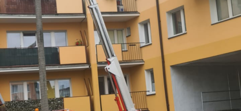 Zdjęcie pracy podnosnika koszowego grudziądz